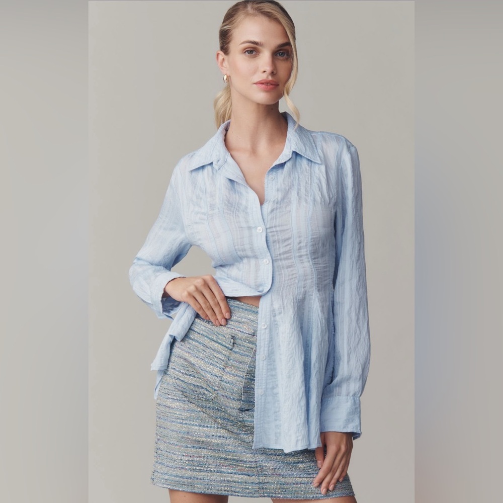 NWT Maeve Waisted Buttondown Tunic. XS